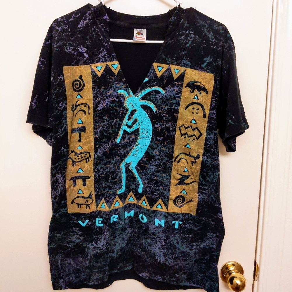 Vintage 90s KOKOPELLI - NATIVE AMERICAN T-SHIRT - LARGE
